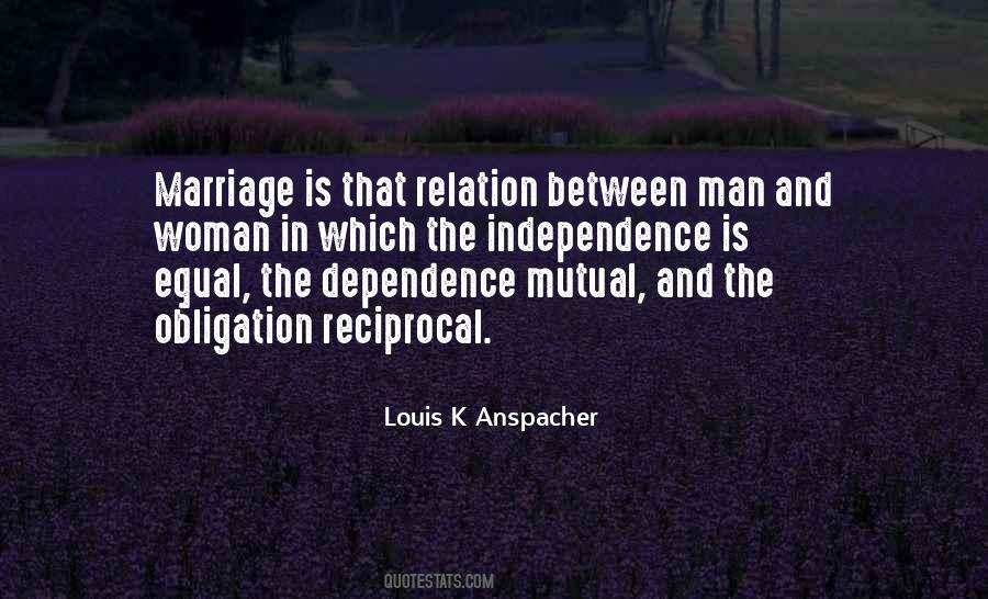 Man And Woman Marriage Quotes #752571