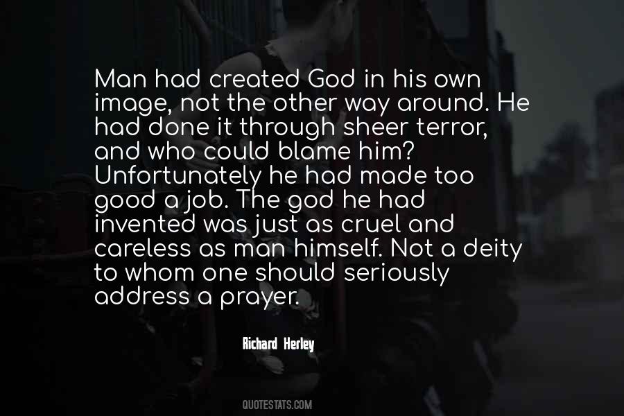 Man Created God Quotes #367070