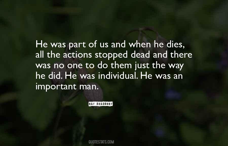 Man Dies Quotes #345970