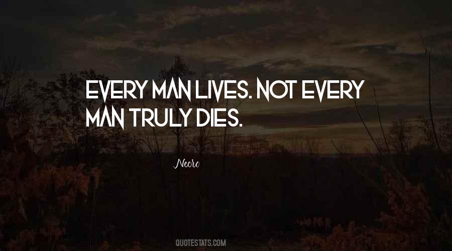 Man Dies Quotes #419226