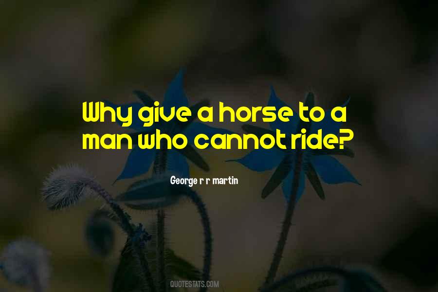 Man Horse Quotes #556538