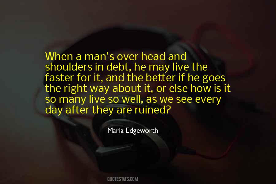 Man In Debt Quotes #156583
