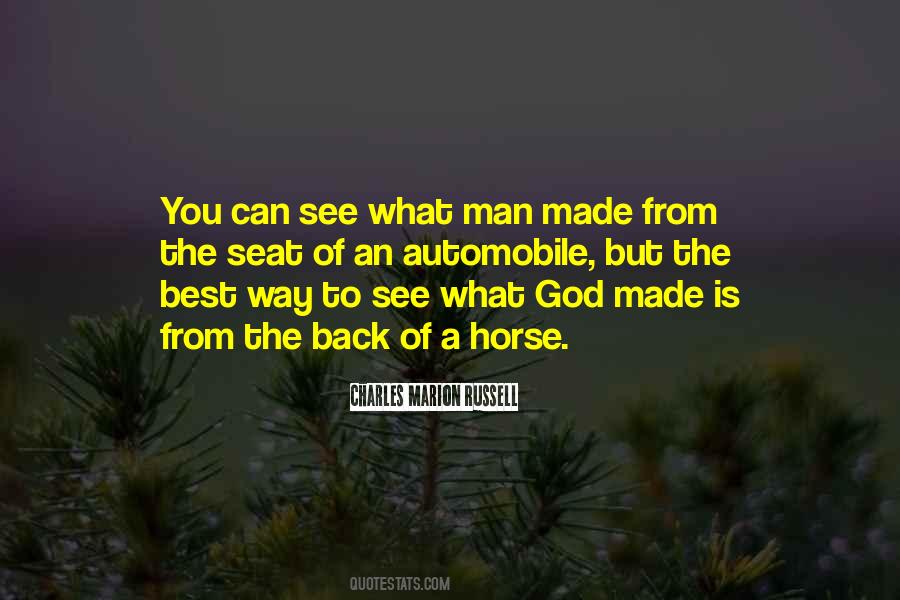 Man Made God Quotes #31322