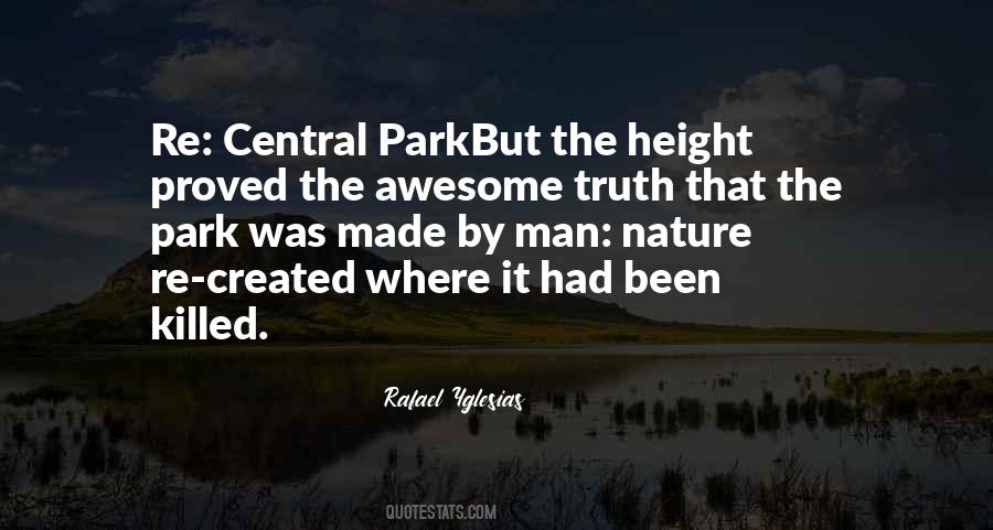 Man Made Nature Quotes #1577168