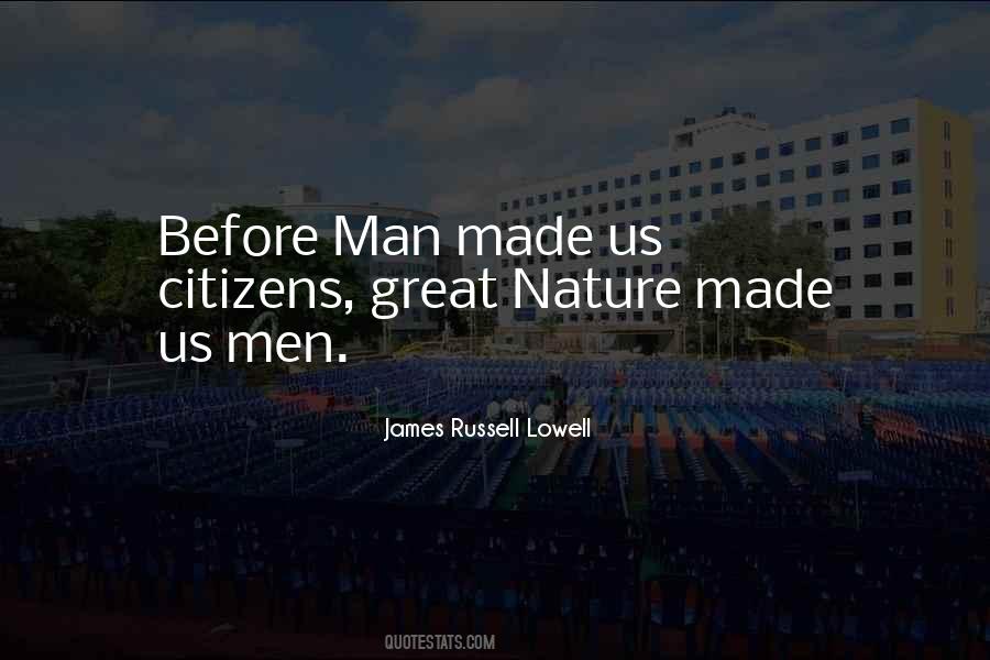 Man Made Nature Quotes #1641566