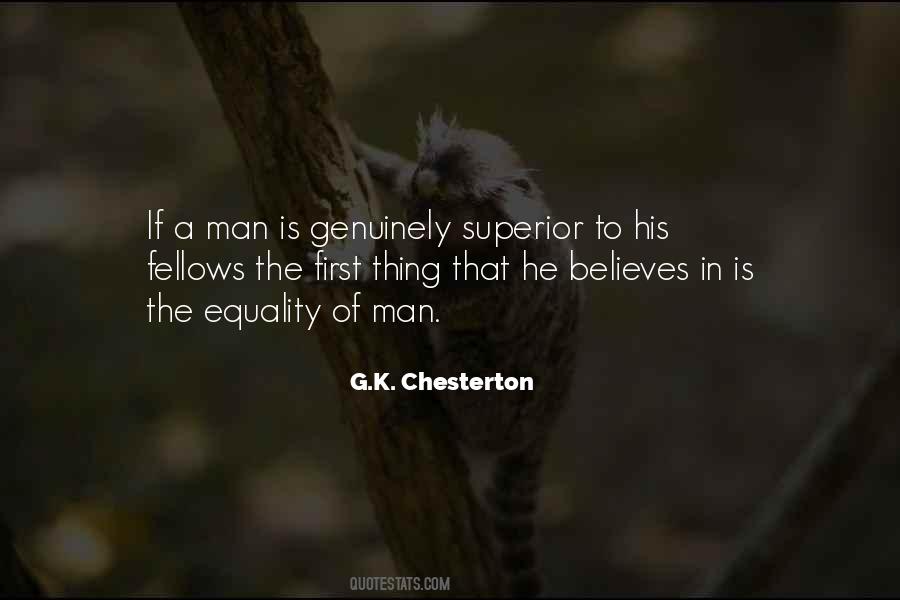 Man Superior Quotes #127049