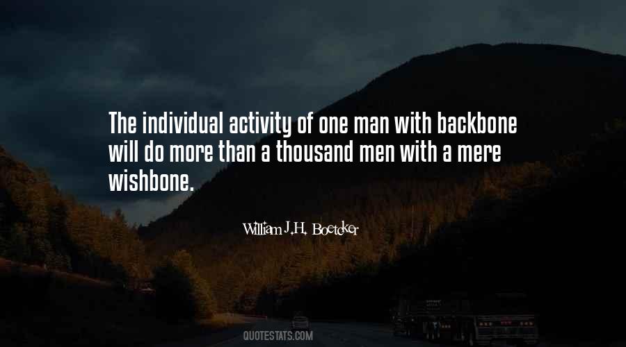 Man Without Backbone Quotes #553708