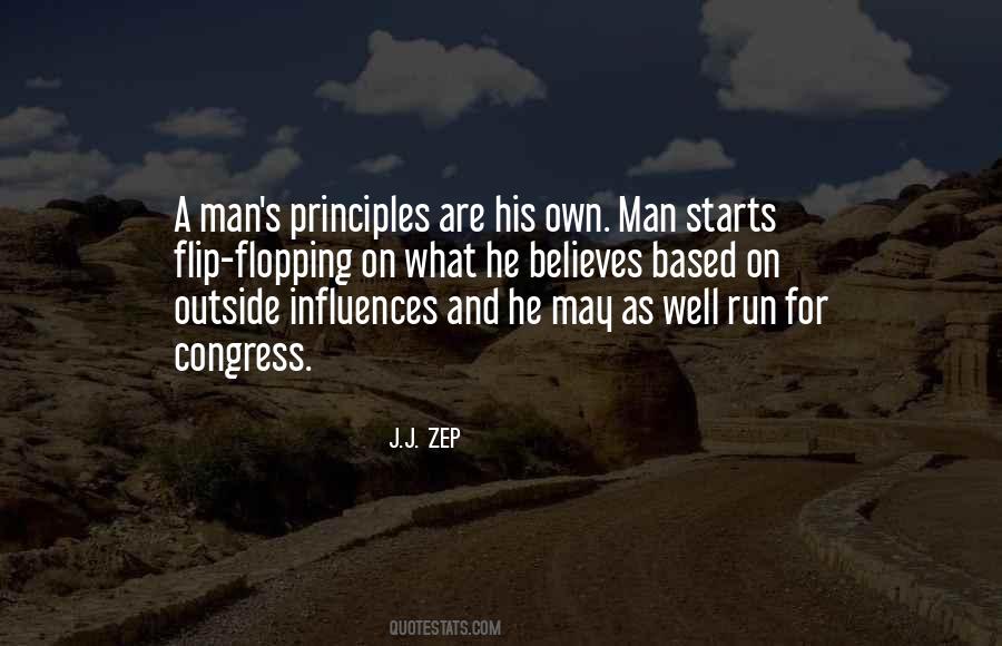 Man's Principles Quotes #1465350