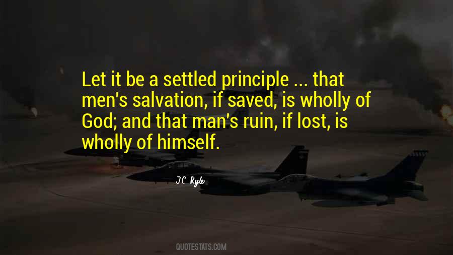 Man's Principles Quotes #1694881