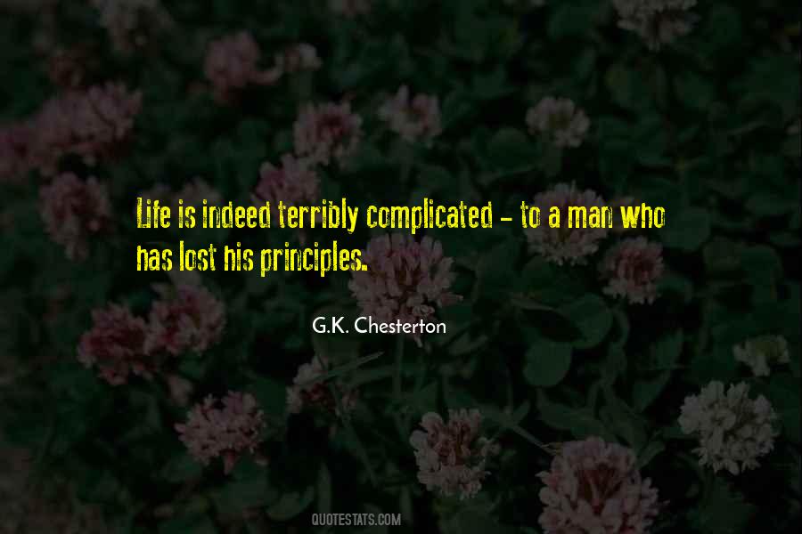 Man's Principles Quotes #563757