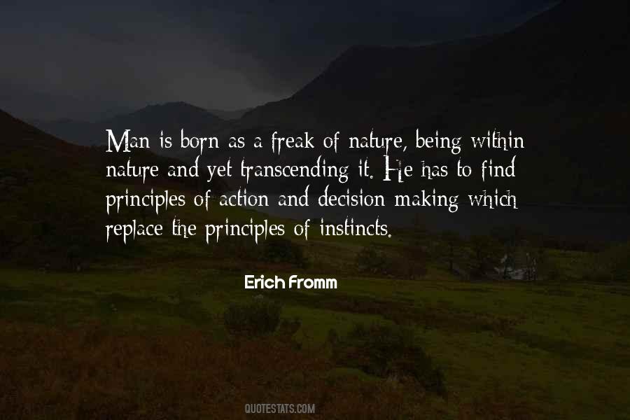 Man's Principles Quotes #935136