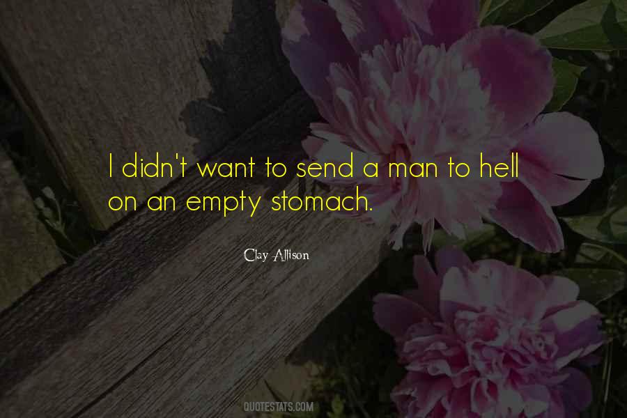 Man's Stomach Quotes #469596