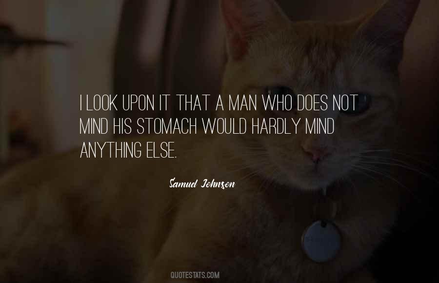 Man's Stomach Quotes #969991