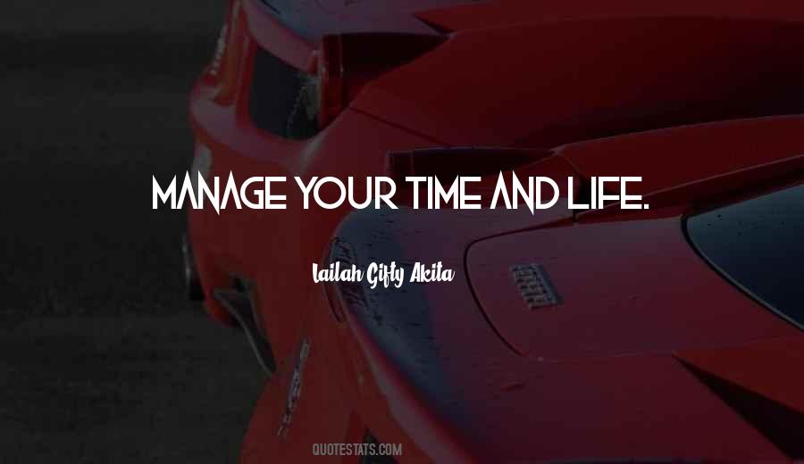 Manage Life Quotes #391127