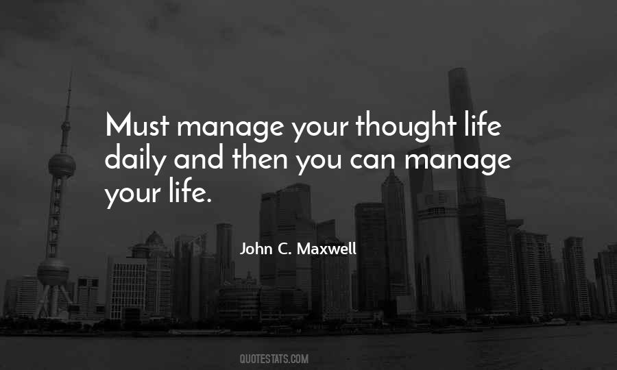 Manage Life Quotes #666351