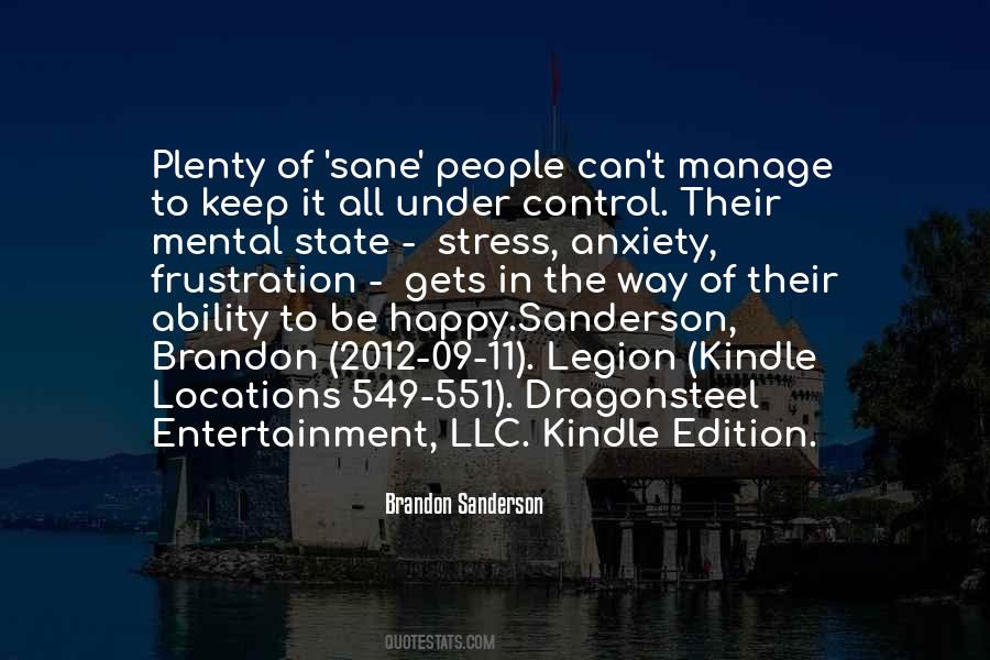 Manage Stress Quotes #1366797