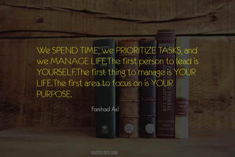 Manage Your Life Quotes #1526270