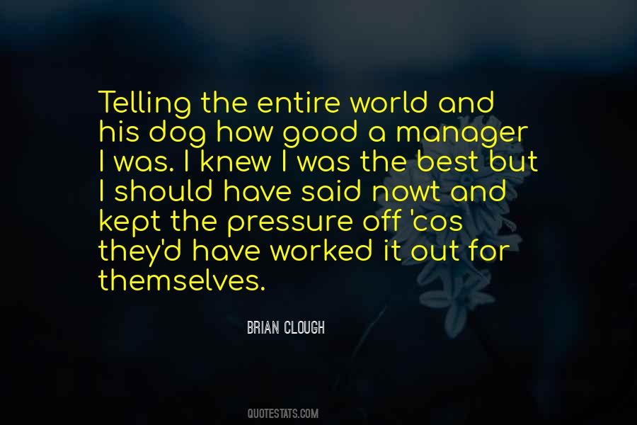 Manager Quotes #1319163