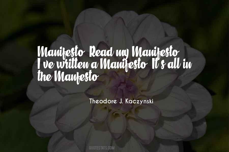 Manifesto Quotes #1469385