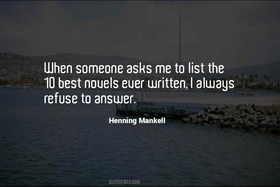 Mankell Quotes #800223