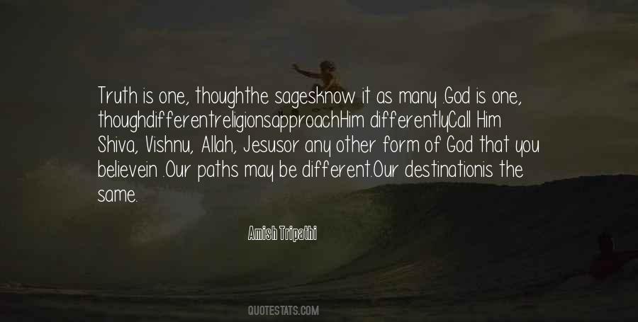 Many Paths To God Quotes #609422