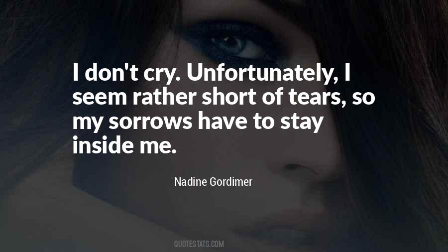 Quotes About Crying On The Inside #748155