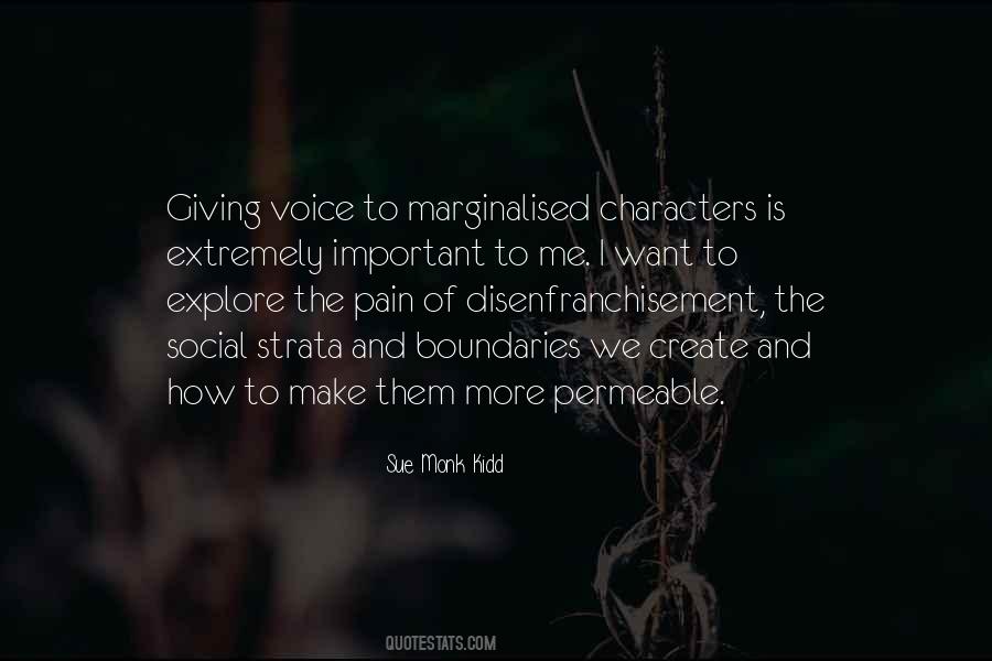 Marginalised Quotes #677578