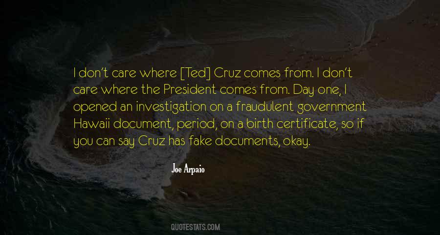 Quotes About Cruz #892476