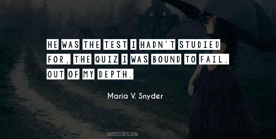 Maria Snyder Quotes #13193