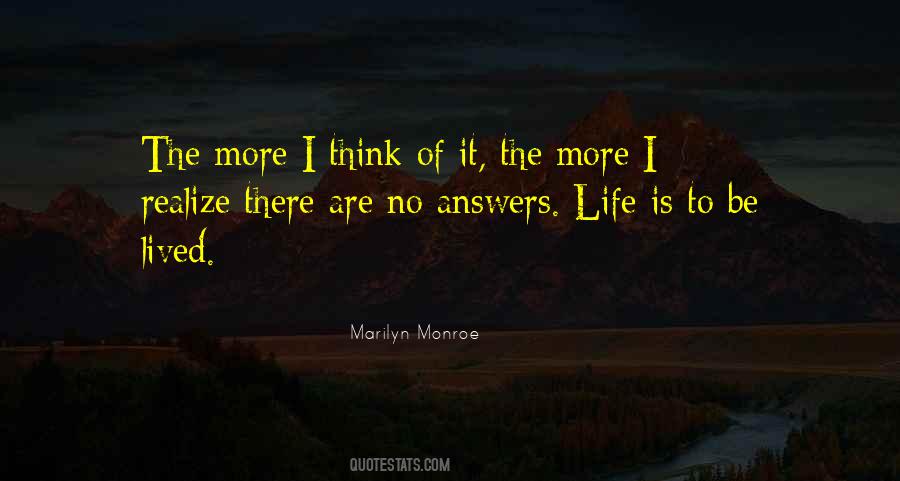Marilyn Monroe Life Quotes #679952