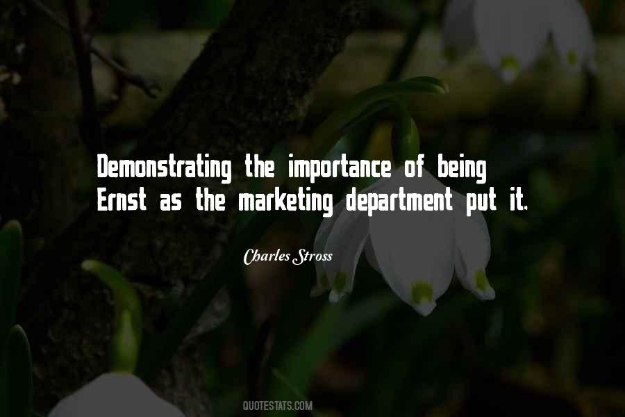 Marketing Department Quotes #1026067