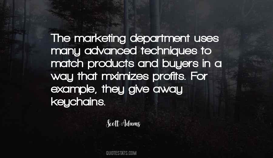 Marketing Department Quotes #831979