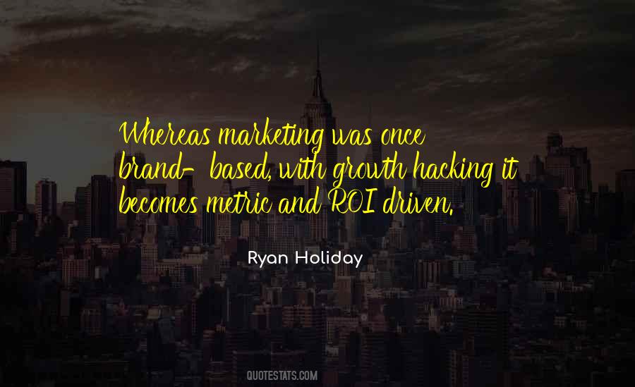 Marketing Roi Quotes #84639