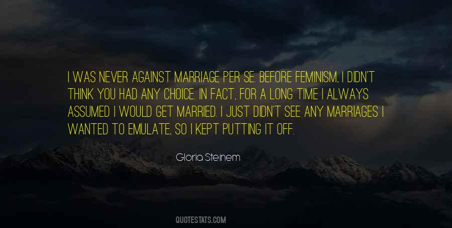 Marriage Against Quotes #328250