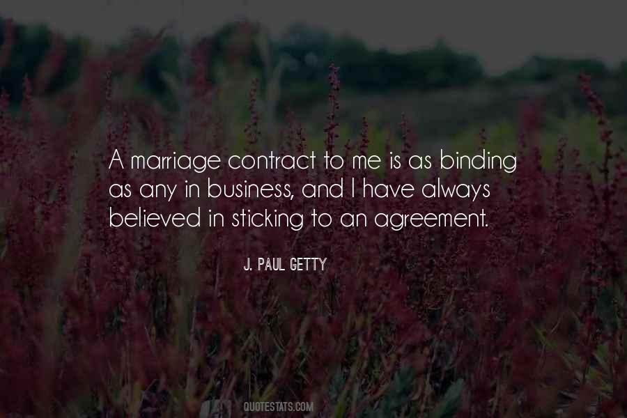 Marriage Agreement Quotes #900592