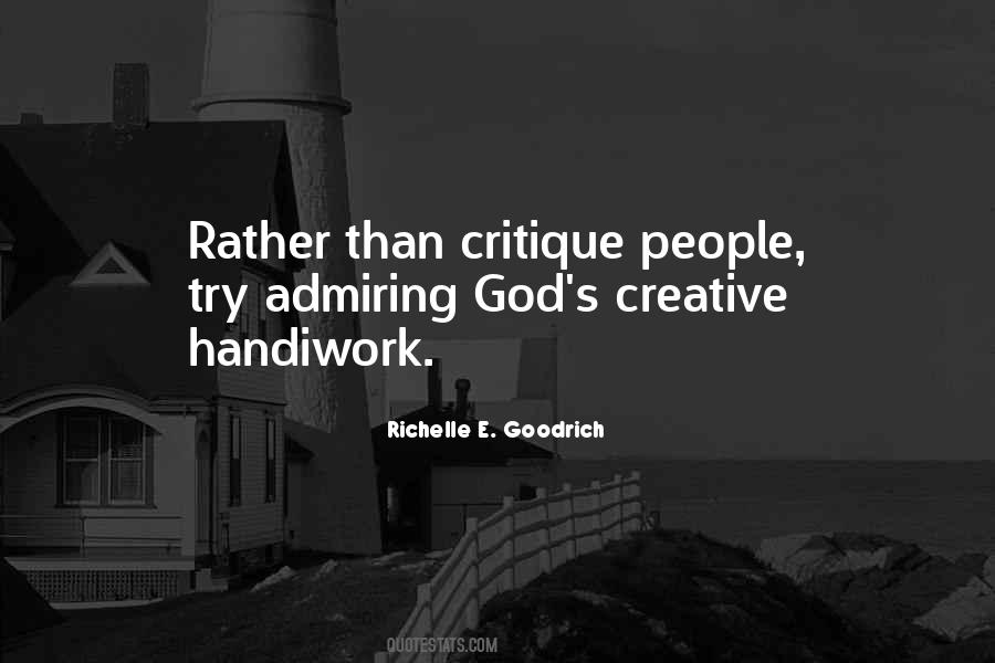Quotes About Critiquing Others #761684
