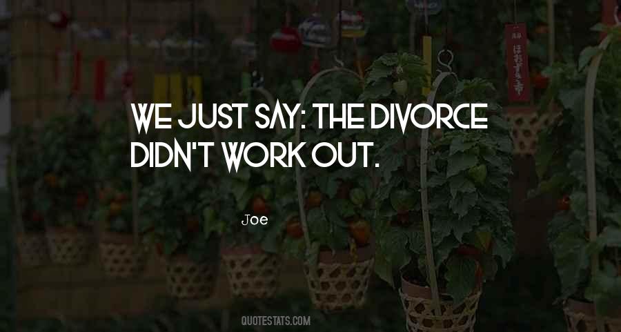 Marriage Didn't Work Quotes #1818550