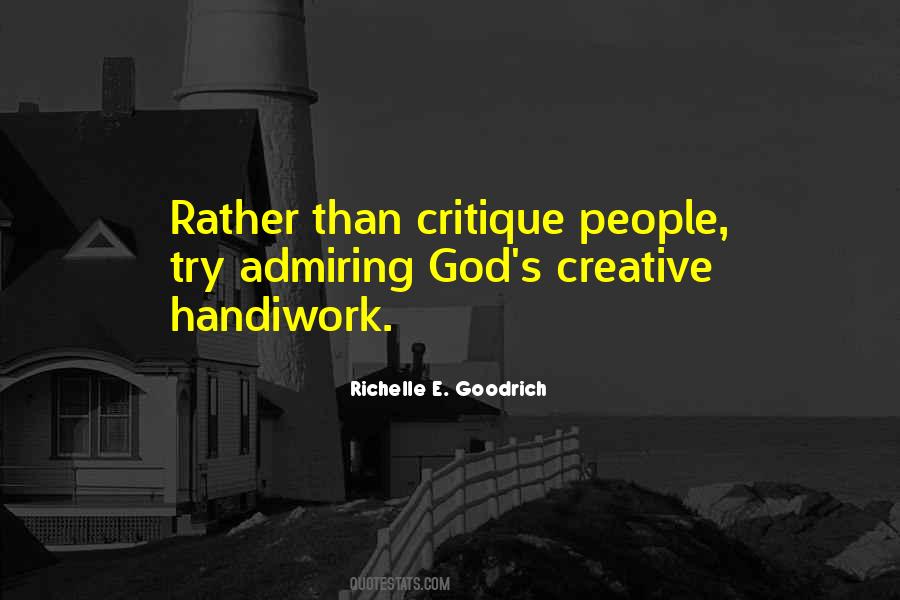 Quotes About Critiquing #761684