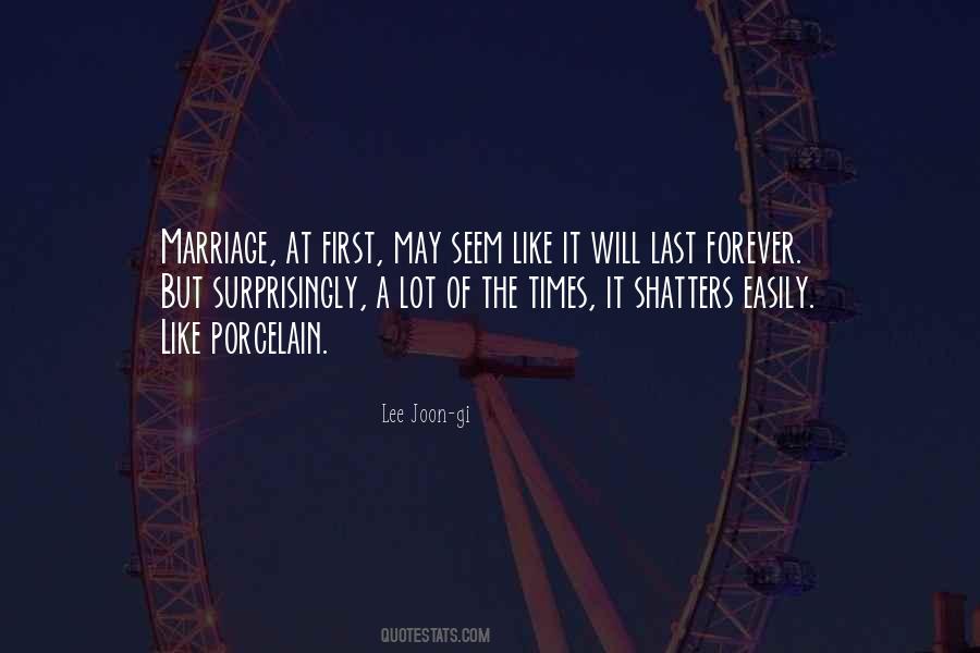 Marriage Is Forever Quotes #1725618