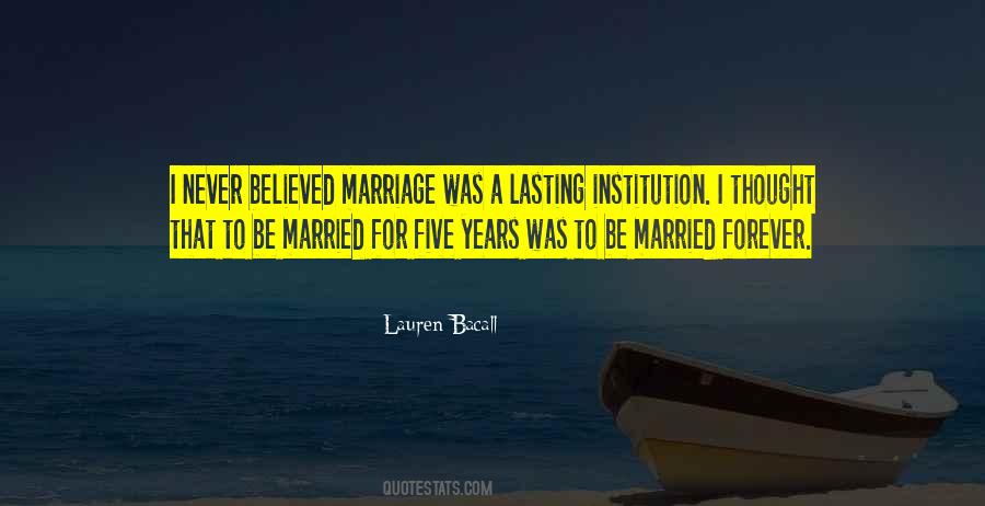 Marriage Is Forever Quotes #532575