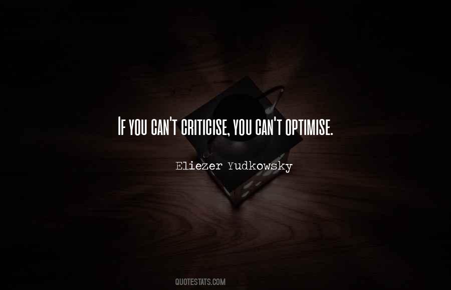 Quotes About Criticise #1080775