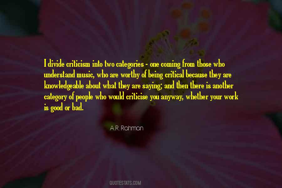 Quotes About Criticise #1107832