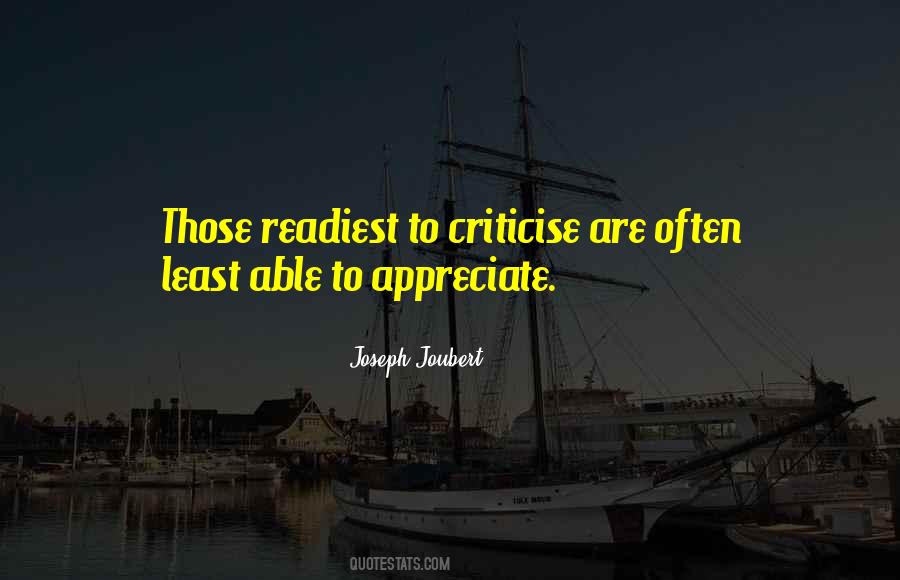 Quotes About Criticise #250934