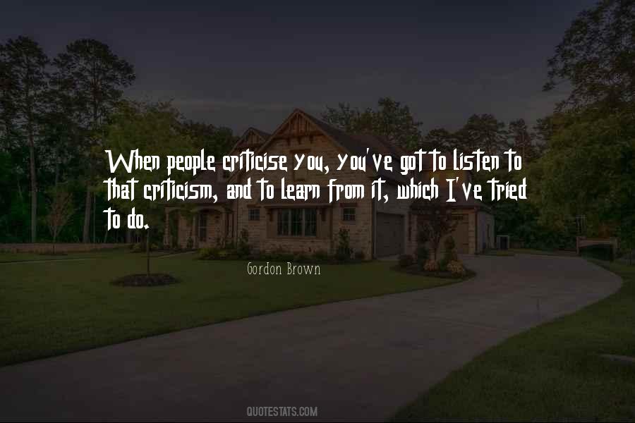 Quotes About Criticise #535935
