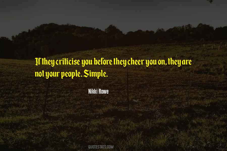 Quotes About Criticise #733760