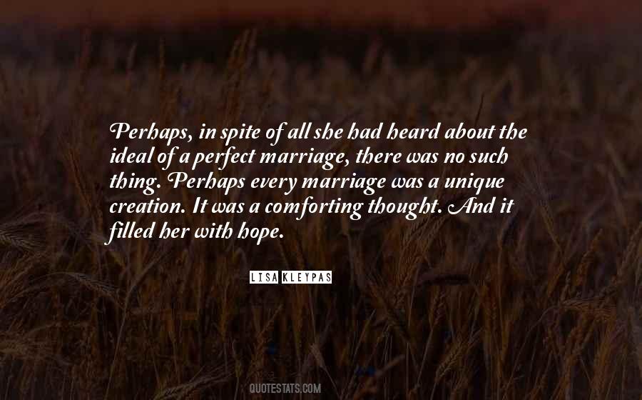 Marriage Not Perfect Quotes #1035395