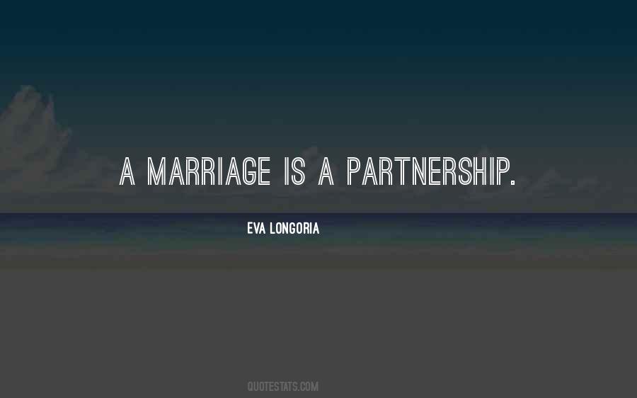 Marriage Partnership Quotes #1526338