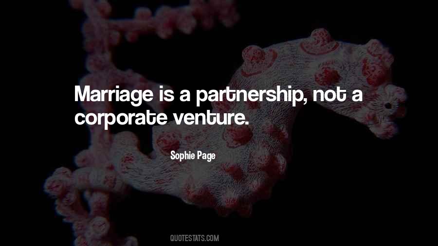 Marriage Partnership Quotes #1817270