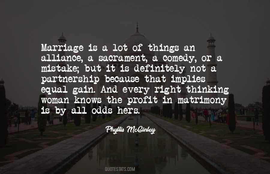 Marriage Partnership Quotes #236038