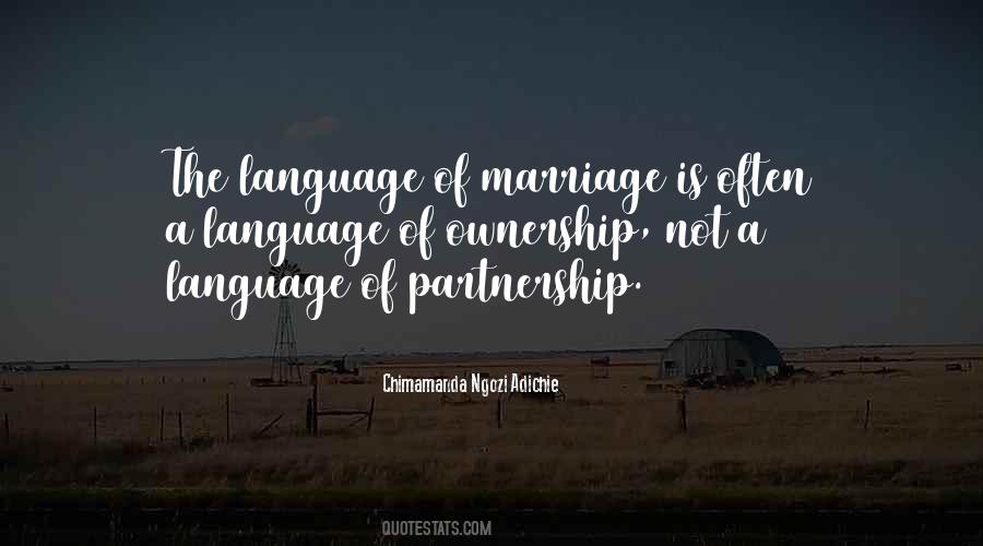 Marriage Partnership Quotes #826404